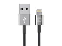 Monoprice 3-Feet MFi Certified Lightning to USB Charge/Sync Cable for Ipad, Iphone and Ipod-Black (111010)