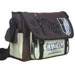 Anime Messenger Bag, Attack On Titan Bag, Brown Big Shoulder Bag School Bag, Black