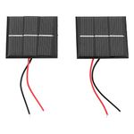 0.4W 1.5V 2Pcs Mini Small Solar Panel Module DIY Polysilicon Solar Cell 43x55mm Solar Panel Power Home DIY Project