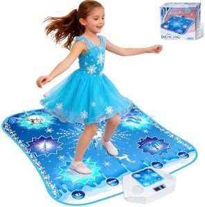 Frozen Toys Dance Mat for Girls - Electronic Dance Mat with Wireless Bluetooth for Children,Light Up LED Kids Musical Mat, Dance Floor Mat,Birthday Xmas Gifts for 3 5 7 9 10+ Year Old Girls Boys