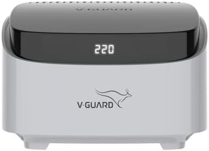 V-Guard Trossia 450 DG Stabilizer for Refrigerator up to 450 Litre | Advance Overheat Protection | 2 A Capacity | Digital Display | 3 Year Warranty by V-Guard | Grey (Working Range:125-290 VAC)