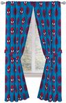 Jay Franco Marvel Super Hero Adventures Go Spidey 84" Inch Drapes - Beautiful Room Décor & Easy Set Up, Bedding Features Spiderman - Curtains Include 2 Tiebacks, 4 Piece Set (Official Marvel Product)