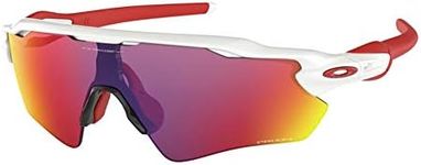 Oakley Radar EV Path OO9208 920805 38M Polished White/Prizm Road Sunglasses For Men+ BUNDLE Accessory Leash + BUNDLE with Designer iWear Eyewear Kit