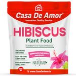 Casa De Amor Organic Hibiscus (Gudhal) Plant Food Powder For Flowering, Bright Leaves, Healthy Stems And Strong Roots (900 Gm)