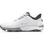 Under Armour Men's Drive Pro Golf Shoe, (100) White/White/Metallic Gun Metal, 9.5