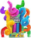 BUNMO Toy Stop Pull 'N Pop Multi-Color Tubes (Toobs) - 8 Pack