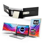KEFEYA 15.6" IPS Triple Screen Laptop Monitor Extender, FHD 1080p, USB to HDMI Hub, 235° Rotation, Detachable Multi-Mode Monitor for All Laptops (Mac/Win/Android)