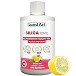 Liquid Ionic Silica Supplement - 500ml - for Skin, Hair and Nails -Great Taste- Fast Absorption - Vegan - Non-GMO – Gluten Free – Sugar Free – 33 Doses - Made in Canada