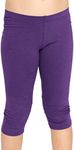 Girl's Oh So Soft Capri Leggings Purple X-Large