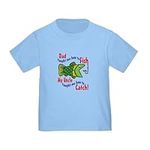 CafePress Dad Uncle Fish Toddler T Shirt Cute Toddler T-Shirt, 100% Cotton Baby Blue