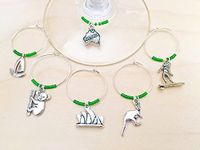 Australia Wine Charms: Includes Aus