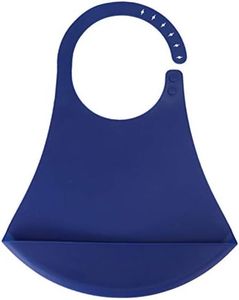 Adult Bib Portable Adjustable Silicone Dinning Eating Clothe Anti-staining Pocket Anti-staining Pocket for Elder