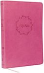 KJV Holy Bible: Value Large Print Thinline, Pink Leathersoft, Red Letter, Comfort Print