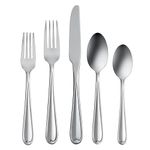 Oneida Dylan 42 Piece Everyday Flatware, Service for 8 18/0 Stainless Steel, Silverware Set