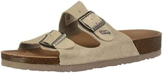 Skechers Women's Arch Fit Granola Two Band Slide Sandal, Taupe, US 9