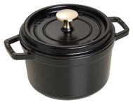 ZWILLING J.A. HENCKELS 40509-480 Staub Round Cocotte 1.25 qt./1.2 L, Small, Black