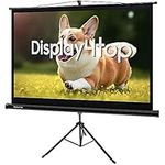 Display4top 60" Portable Projector Screen,4:3 Portable Foldable For Home Theater Cinema Indoor Outdoor Projector Movie Screen,Screen:122cm(W) x 91cm(H) (60" Portable Tripod)