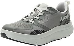 Alegria Women's Solstyce - Rok N Roll - Energizing Support for Effortless Movement - Slip-Resistant with Arch Support - Athletic Sneaker - Walking Tennis Shoes Grey 10 M US