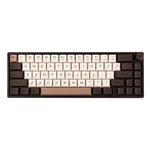 Feker IK65 VIA Programmable 2.4Ghz/BT5.0/USB-C Mechanical Keyboard, 65% Hot Swappable Gasket-Mounted, with Sound Dampening Foams Kit, Volume-Control Knob, 4000mAh Battery, RGB for Win/Mac (Brown)