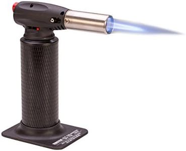 Master Appliance GT-70 Industrial Professional Butane Torch, Butane Refillable, Anti-Flare, Large Adjustable Flame with Metal Tank - USA Company