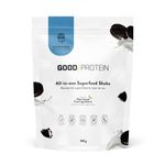 Good Protein Vegan Plant-based Protein Powder (Cookies & Cream, 442g) 100% Natural, Non-GMO, Dairy-free, Gluten-free, Soy-free, No Added Sugar and Nothing Artificial. All-in-one Superfood Shake.
