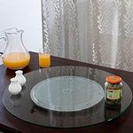 Xllent Revolving Tray | Revolving Tray for Dining Table | Lazy Susan Revolving Toughened Glass Tray, 18 Inches Original