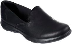 Skechers Women's Go Walk Lite - Queenly Closed Toe Ballet Flats, Black Black Textile Trim Bbk, 8 UK