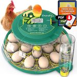 Dural's DX5® | FCC & CE Certified Egg Incubator | Automatic Egg Turning & Humidity Control | 18 Chicken, Quail, Duck Eggs | Precise Temperature | Easy to Clean