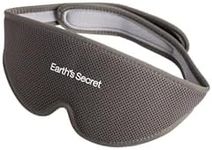 Earths Secret Sleep Mask - C-Shaped Eye Cups, Soft Breathable Material with Complete Blackout Design | Perfect for Side Sleepers - Easily Adjustable Straps for Deep Restful Sleep (Grey)
