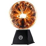 Kicko Orange Plasma Ball - 6 Inch - Nebula, Thunder Lightning, Plug-in - for Halloween, Parties, Decorations, Prop, Kids, Bedroom, Home