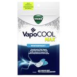 Vicks VapoCOOL Max Medicated Drops for Temporary Cough and Sore Throat Relief, Lozenges, Winterfrost Flavour, 40 Count