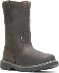 Wolverine Men’s Floorhand 10" Waterproof Steel Toe Work Boots, Dark Brown 8.5