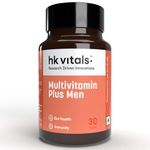 HealthKart hk vitals Multivitamin Plus Men (30 Tablets) | Daily Multivitamin for Men | For Energy, Stamina, Immunity, Gut, Heart, Bone & Muscle Health