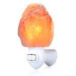 Betus [Natural Crystal] Himalayan Salt Wall Lamp - Air Purifying Night Light - 360° Rotatable Plug 15W Bulb - Natural