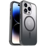 OtterBox Clear Case Series with MagSafe for iPhone 14 Pro, Shockproof, Drop Proof, Ultra-Slim, Protective Case, 2x Tested to Military Standard, Obsidian
