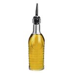 BORMIOLI ROCCO Officina 1825 Olive Oil Vinegar Glass Bottle with Stainless Steel Pouring Spout 268 ml