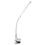 Daylight Company Unolamp Clamp Light, Touch Dimmable Desk Lamp, 4 Brightness Level, Ideal for Hobbies, Art, Beauty Salons, Reading and More, White