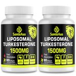 Liposomal Turkesterone Capsules 1500mg Supplement,Max Strength Ajuga Turkestanica Extract,Standardized to 20% Turkesterone,Optimal Absorption,Muscle Growth & Recovery,Gluten Free,Fillers Free,2 Pack