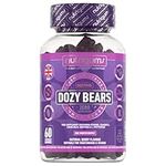 DOZYBEARS® 60 Vegan Gummy Bears. Mixed Berry Flavour with 5-HTP, L-Tryptophan + Vitamins C, B2, B3, B5, B6 B12 with Chamomile and Lemon Balm to Support Rest & Sleep. Adults & Kids 12+ Years