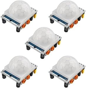 Jopto 5PCS HC-SR501 Human Body Pyroelectric Infrared PIR Motion Detection Sensor Detector Module PIR IR Module Pyroelectric Infrared Motion Sensor Module Detector