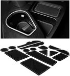 CupHolderHero fits Toyota RAV4 Accessories 2013-2018 Premium Custom Interior Non-Slip Anti Dust Cup Holder Inserts, Center Console Liner Mats, Door Pocket Liners 16pc Set (Gray Trim)