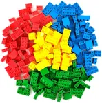 Best Blocks Big Blocks Set, Large Building Blocks for Ages 3 and Up, 100% Compatible with All Major Brands, Classic Colors, 204 Pieces