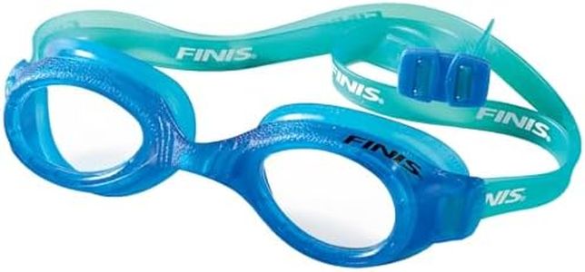 FINIS H2 Perfromance Swim Goggles - Ages 3-6 - UV Protection - Anti-Fog Lenses - Leak-Proof - Soft Silicone - Blue/Clear