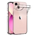 AICEK Case Compatible for Apple iPhone 13, Transparent Silicone Case for iPhone 13 Cover Bumper Clear Case