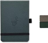 Dingbats* - Wildlife Squared Reporter A6 Notebook -PU Leather Hardcover Pocket Journal for Work, Travel -Pocket, Elastic Closure, Pen Holder, Bookmark