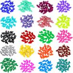 100pcs (10 Colors) Cat Nail Caps, Cat Claw Caps Cat Nail Covers with Adhesive Glue and Applicators (Small)