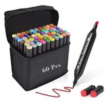 Amitasha 60 Dual Tip Highlighter Marker Pen For Kids Boys And Girls Art And Craft Perfect for Artists, Sketches, and Drawing