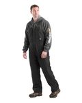 Berne Men's Highland Washed Insulated Bib Overall, Large Regular, Black