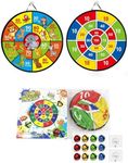 Children's 66cm Foldable Dart Board with 12 Sticky Balls, Indoor and Outdoor Party Game Toy, Birthday for Boys Girl