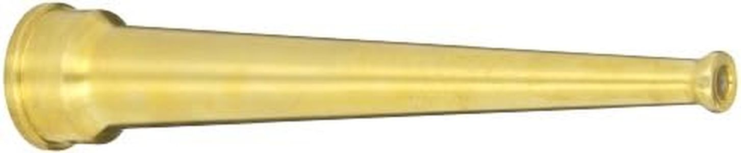 Dixon Valve BN10 Brass Fire Equipment, Plain Hose Nozzle, 1" NPSH, 8" Length, 5/16" Orifice